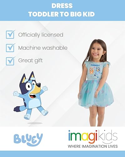 Miniatura 4 de Bluey Bingo Vestido para niñas de niño pequeño a niño grande