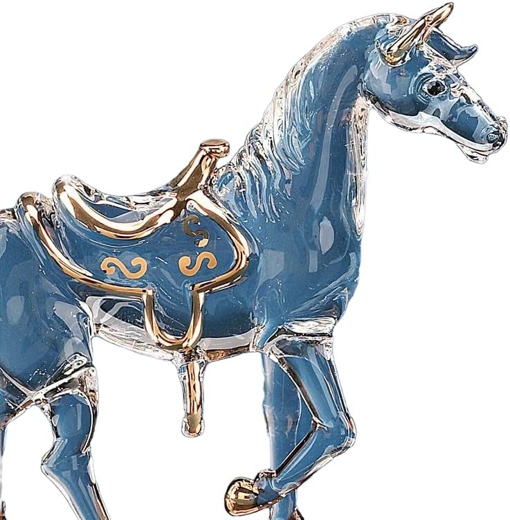 Miniatura 2 de Glass Baron  Caballo con detalles dorados de 22 quilates