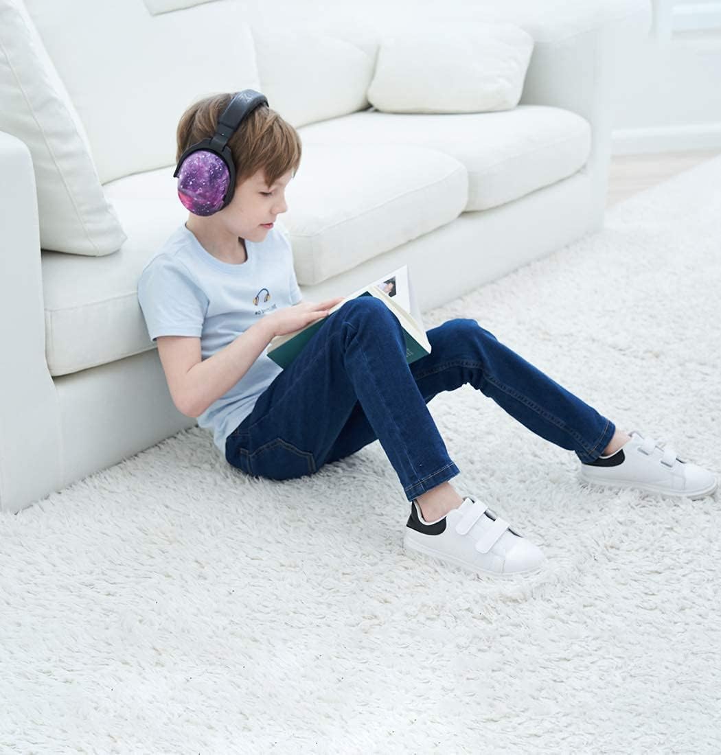 ZOHAN Kids Ear Protection 3 Pack, Hearing Protection Safety Ear Muffs for Children Have Sensory Issues, Adjustable Noise Reduction Earmuffs for Concerts, Fireworks, Air Shows (Nebula&Rap&Unicorn)