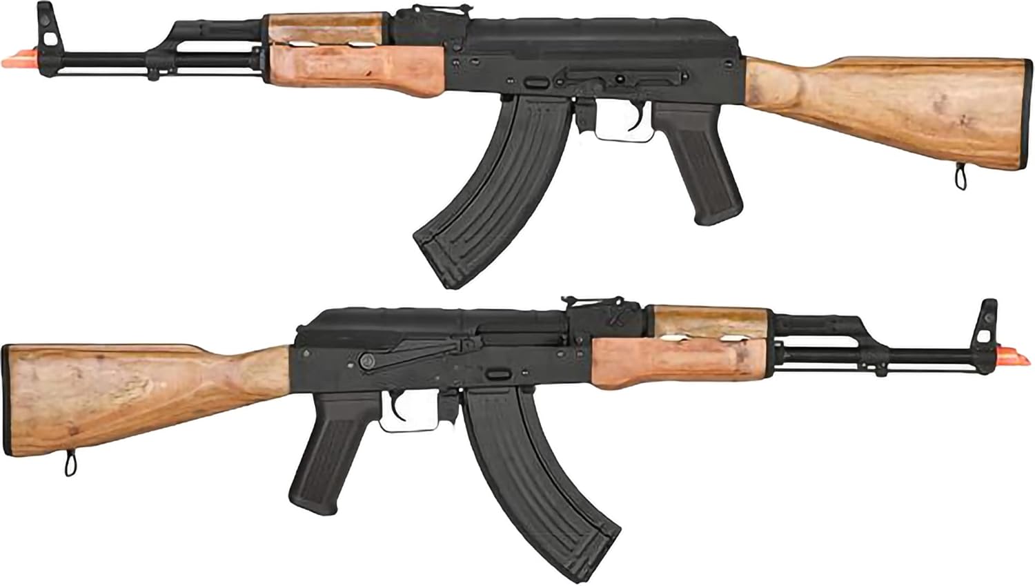 Evike Airsoft - CYMA Standard CM048 AK AEG Airsoft Rifle (Model: AKM/Add 9.6v NiMH Battery + Charger)