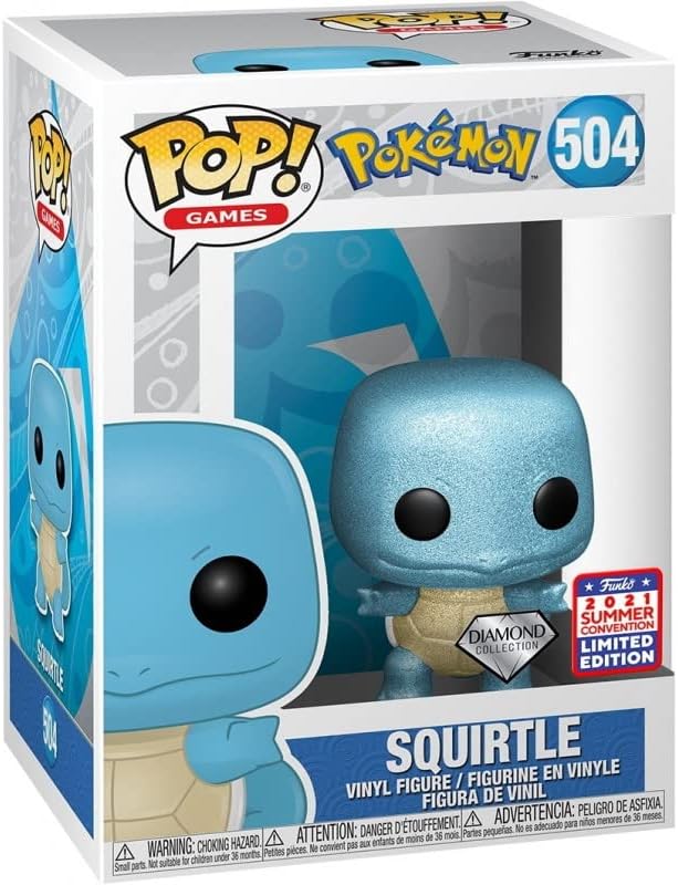 Funko Pop Pokemon Figurine Squirtle Carapuce 2021 Summer Convention Diamond Collection #504 – Exclusive Special Edition - Figurine Pop Multicolore Taille Unique Funko Pop Pokemon Figurine Squirtle Carapuce 2021 Summer Convention Diamond Collection #504 – Exclusive Special Edition - Figurine Pop Multicolore Taille Unique | Pop Pokemon | 2 Funko Pop Pokemon Figurine Squirtle Carapuce 2021 Summer Convention Diamond Collection #504 – Exclusive Special Edition - Figurine Pop Multicolore Taille Unique | Pop Pokemon