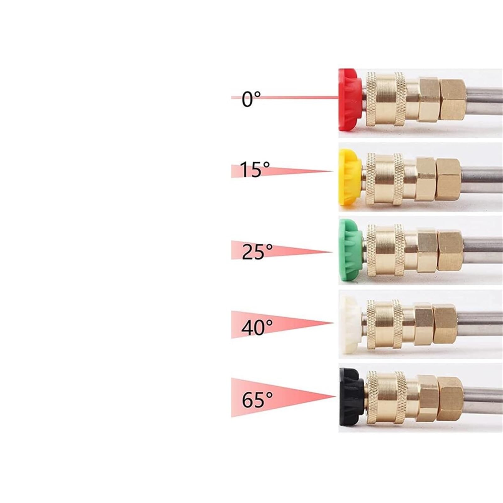Lancia di Estensione per Idropulitrice Bacchetta di prolunga Curva for Lancia Lavaggio a Pressione con ugelli spruzzo(30 Degree Wand)