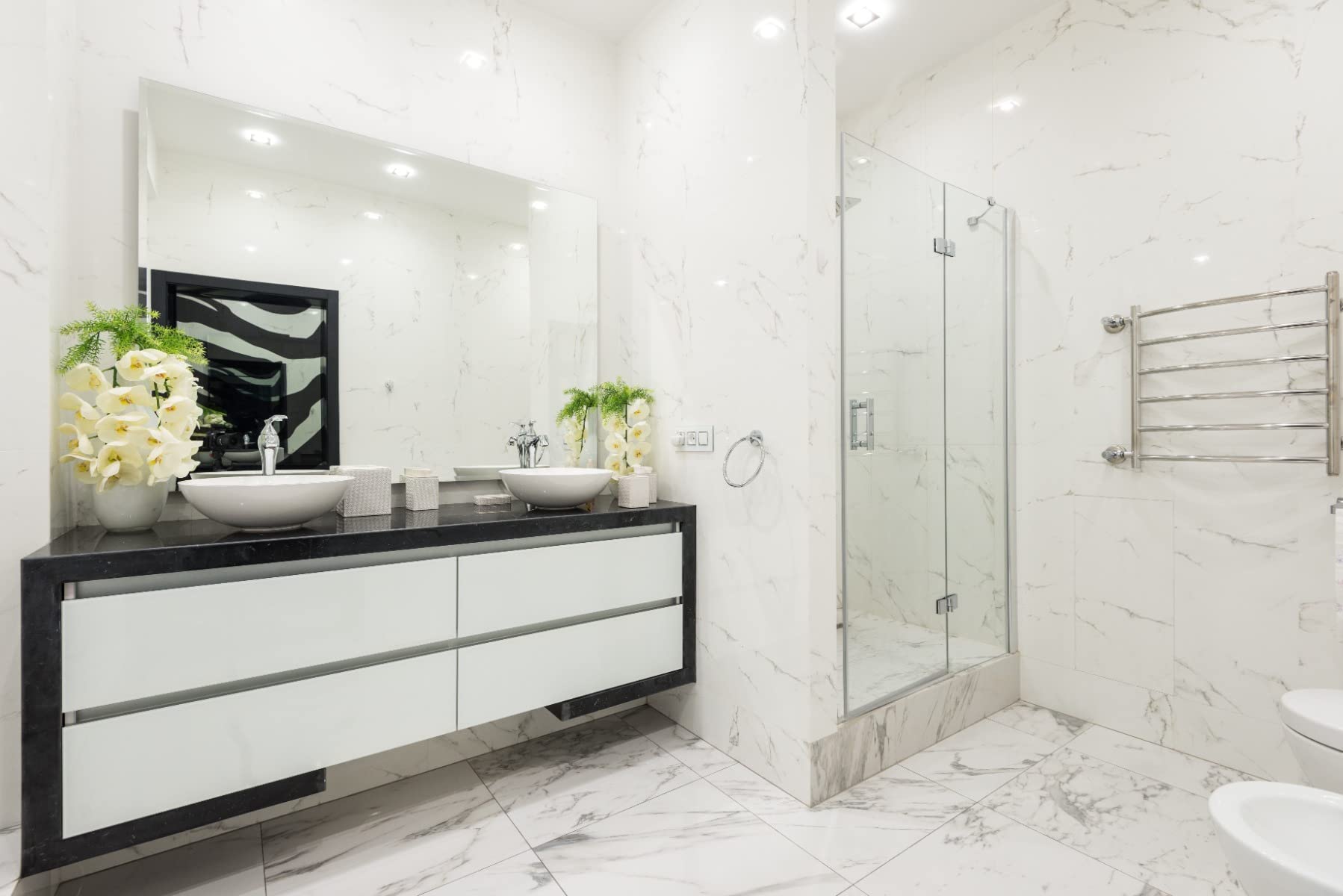 MirrorOutlet 5Ft X 3Ft Large Mirror Glass with 4 holes 152cm X 91cm Home Gym Or Bathroom 4mm Thick