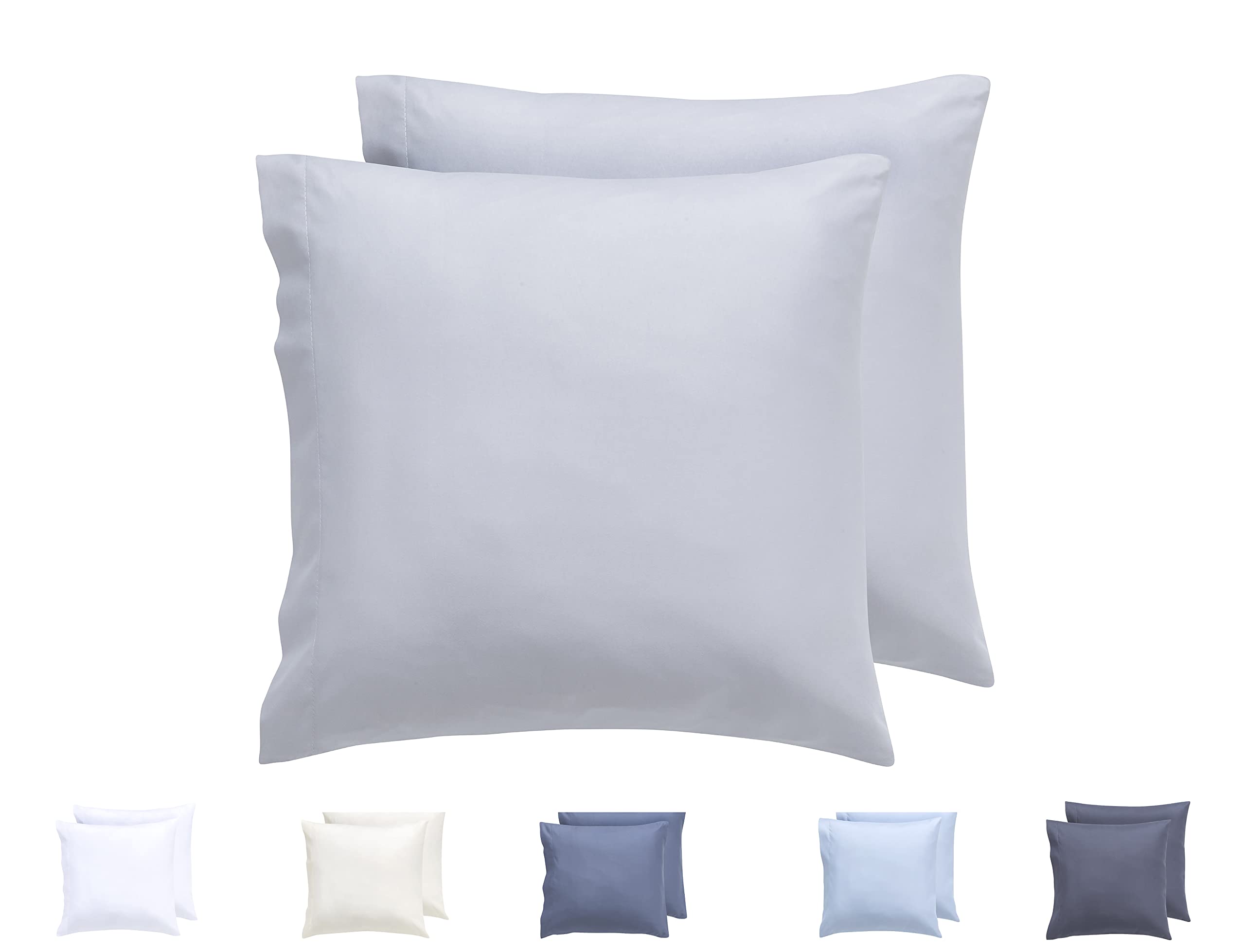 Todocama Set of 2 Extra Soft Hypoallergenic Microfibre Pillow Cases