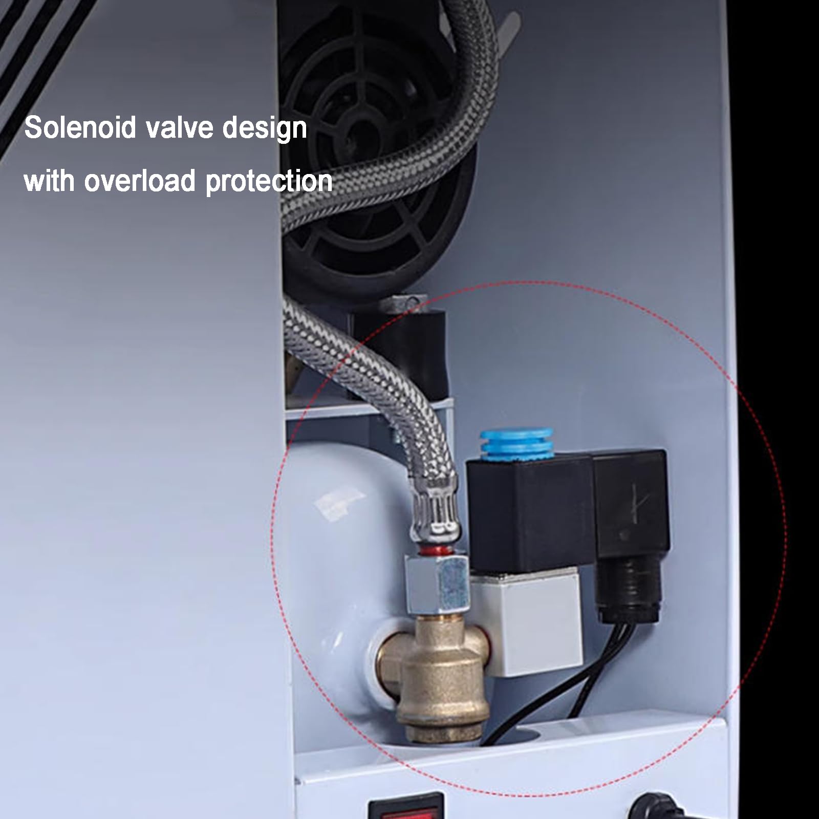 Compresor de aerógrafo, sin aceite con tanque de 4 litros, regulador, trampa de humedad, caudal de 48 l/min, ideal para pasatiempos, pintura y maquillaje