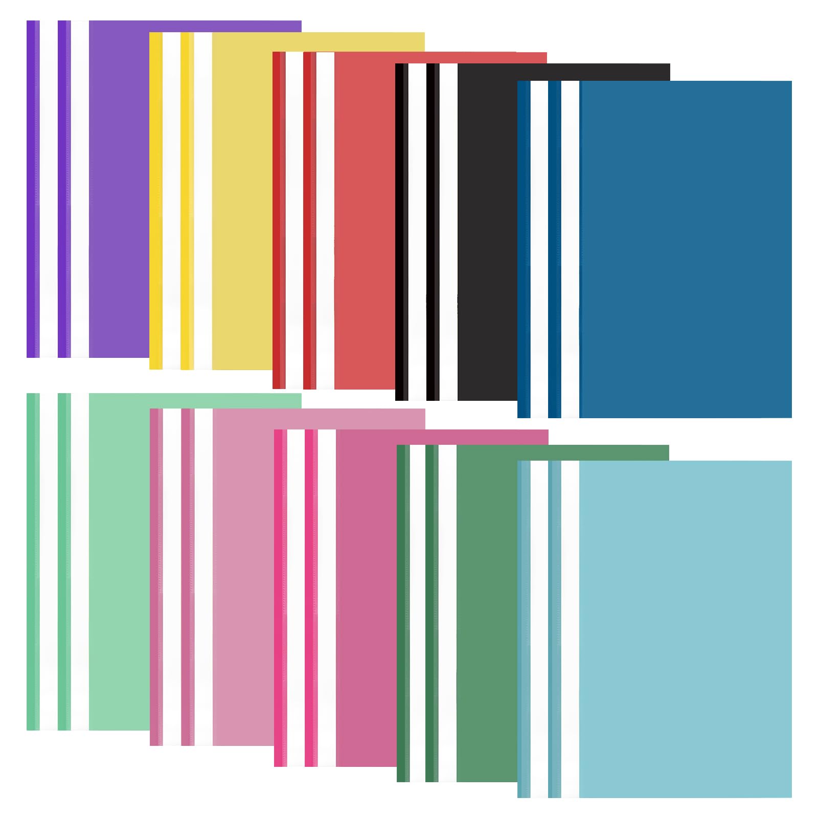 20 PCS A4 Project Folder, Plastic Display Folder, Presentation Folders with Clear Cover, Folders for Paperwork A4