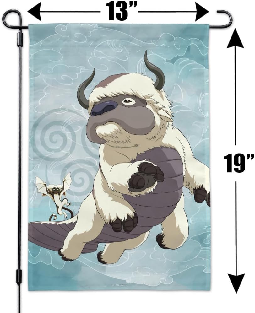 GRAPHICS & MORE Avatar The Last Airbender Appa & Momo Garden Yard Flag
