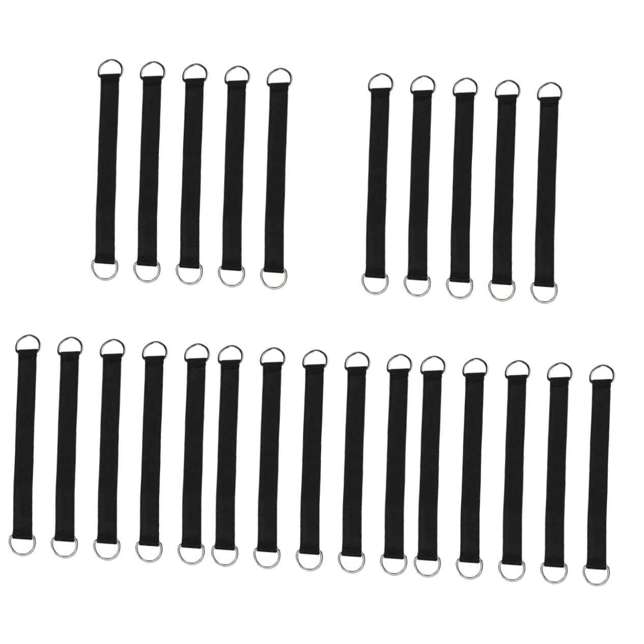 BESPORTBLE 25piezas Cintas Fijas para Columpios con Argollas Inoxidable Cuerdas De Hamaca para Exterior para Camping y Actividades