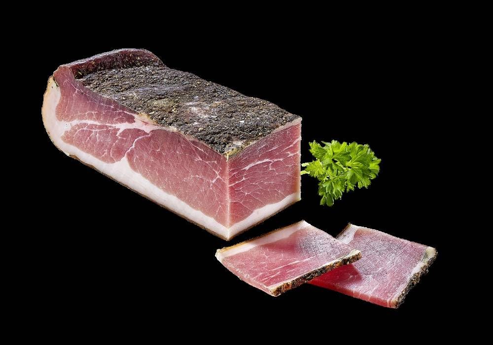 Almgourmet - Beuron de jambon de qualité supérieure - 2 pièces de 400 g chacune - 6 mois vieilli - Uniquement les pièces centrales