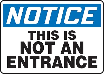 Accuform MADM861VA Aluminum Safety Sign, Legend