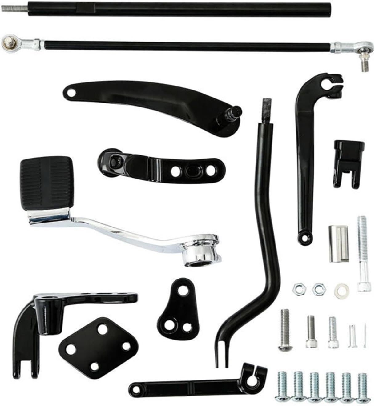 Motorcycle Reduced forward Control Adapter Kit Compatible With Harley 50700007 Dyna Street Bob Low Rider Super Glide FXDB FXDL Mid Controls