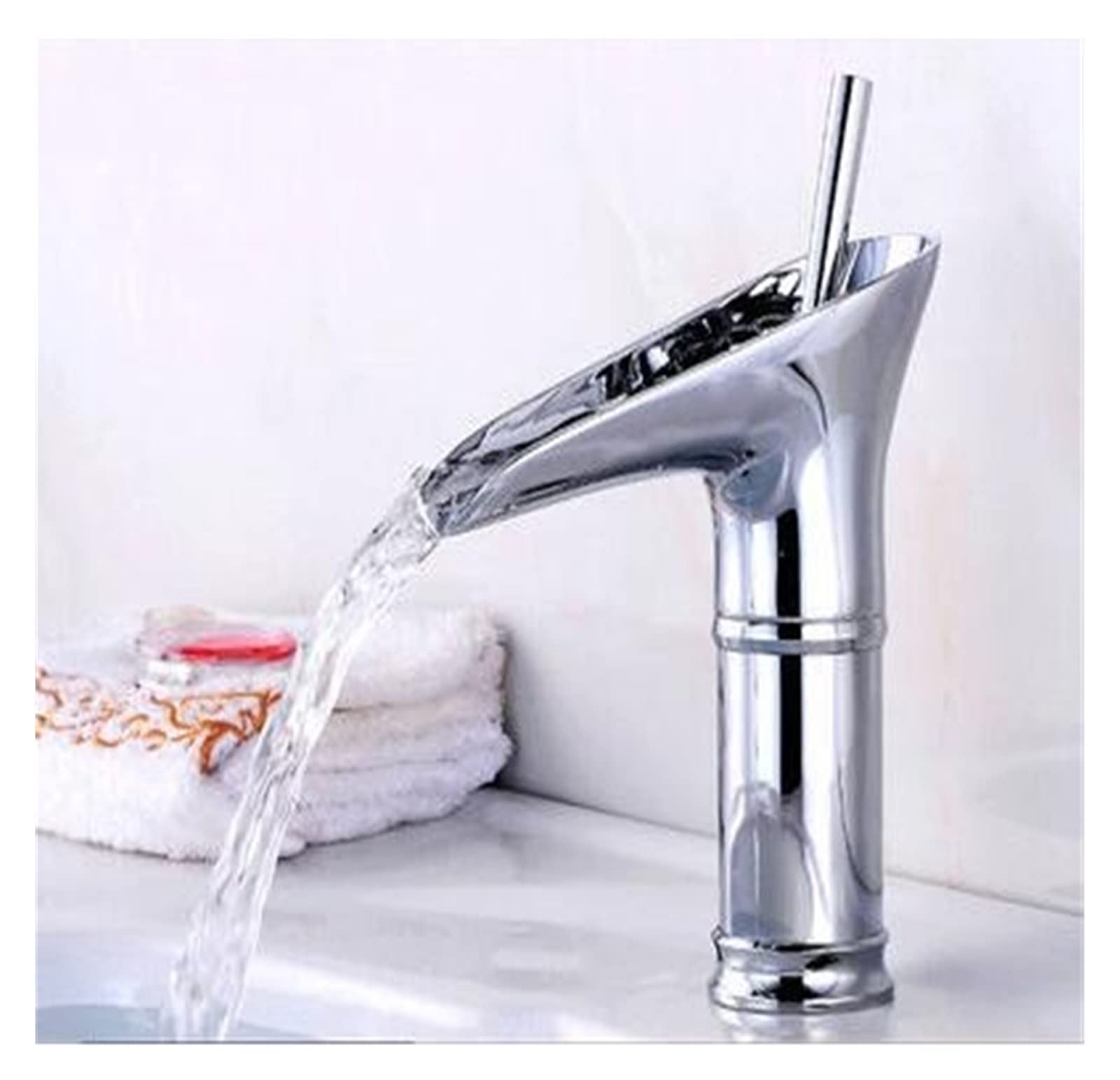 Robinet d'évier mitigeur cascade eau chaude froide de salle de bains