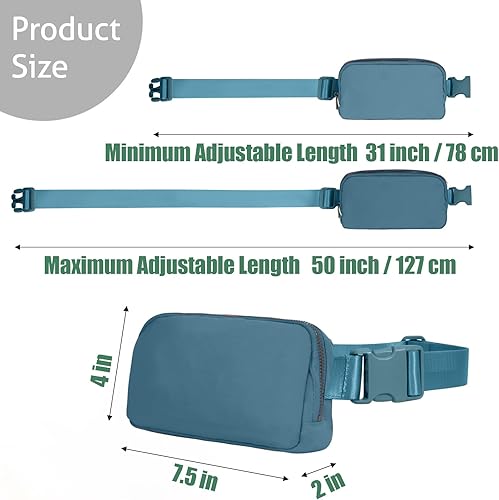 Miniatura 9 de Riñonera para mujeres y hombres, bolsa cruzada para la cintura, para viajes, correr, senderismo, entrenamiento, S - verde oliva, Bolso bandolera Mini