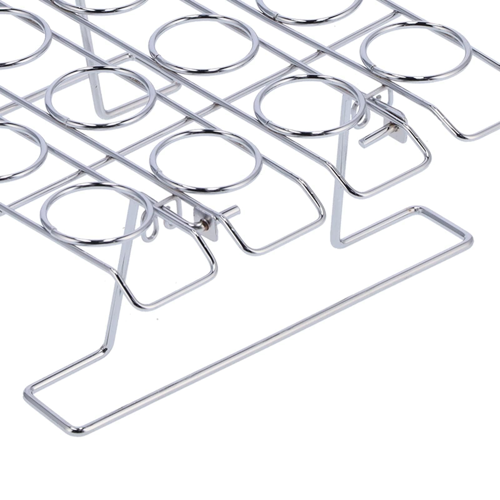 Porta Coni Gelato a 16 Fori,Supporto per Gelato,Supporto per Coni Gelato in Acciaio Inossidabile,Porta Gelato con Base,Griglia per Coni Per Cupcake in Metallo per Display Raffreddamento per Cottura