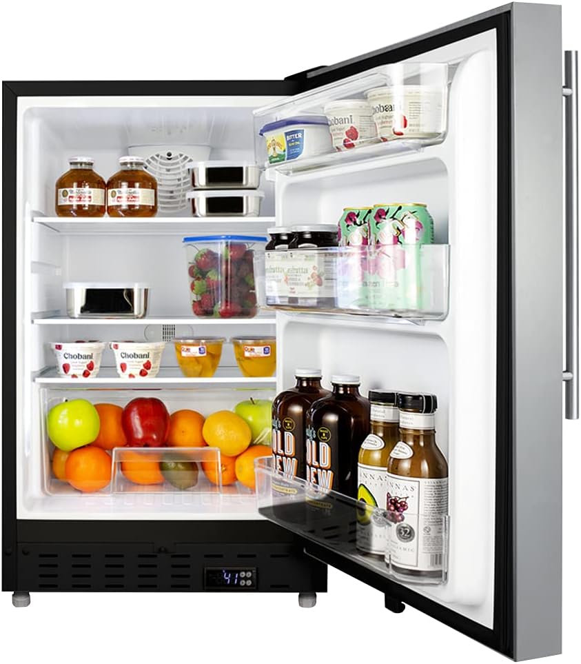 20 in. 3.53 CU. FT. MINI Refrigerator in Stainless Steel Without Freezer, ADA COMPLIAN