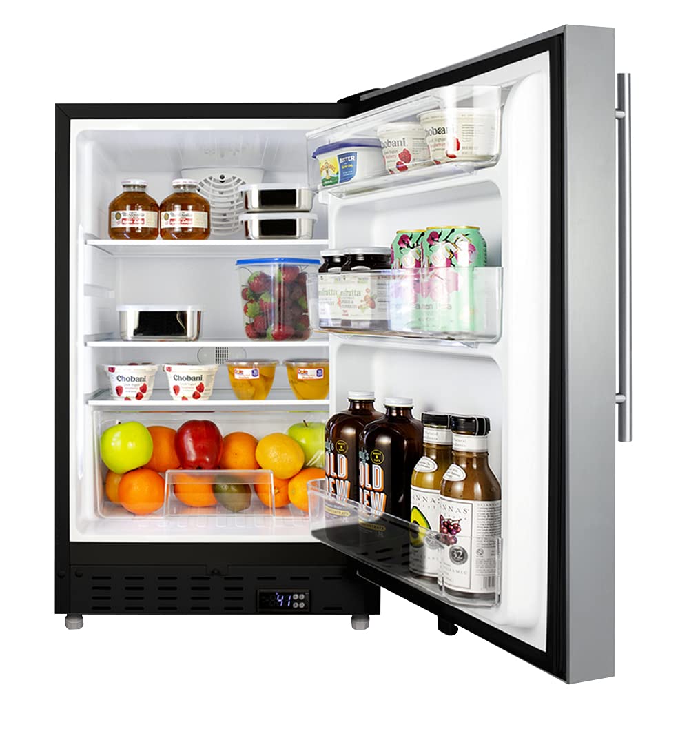 20 in. 3.53 CU. FT. MINI Refrigerator in Stainless Steel Without Freezer, ADA COMPLIAN on Fridge.com