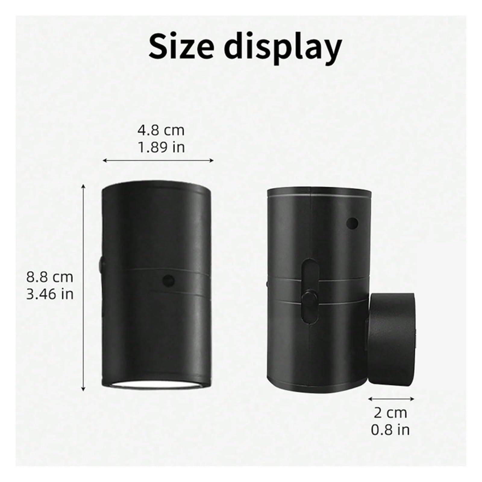 Cylindryczne Lampki Nocne Podłączane Do Ściany, Ściemnialna Lampka Nocna LED Z Czujnikiem Światła, Regulowana Jasność, Korytarza I Sypialni Elastyczna Regulacja(2pcs)