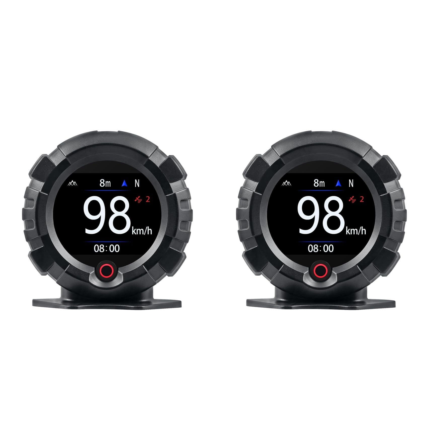 2 x X95 - Inclinómetro GPS para coche, pantalla digital, inclinómetro, velocímetro, ángulo de inclinación para todoterreno