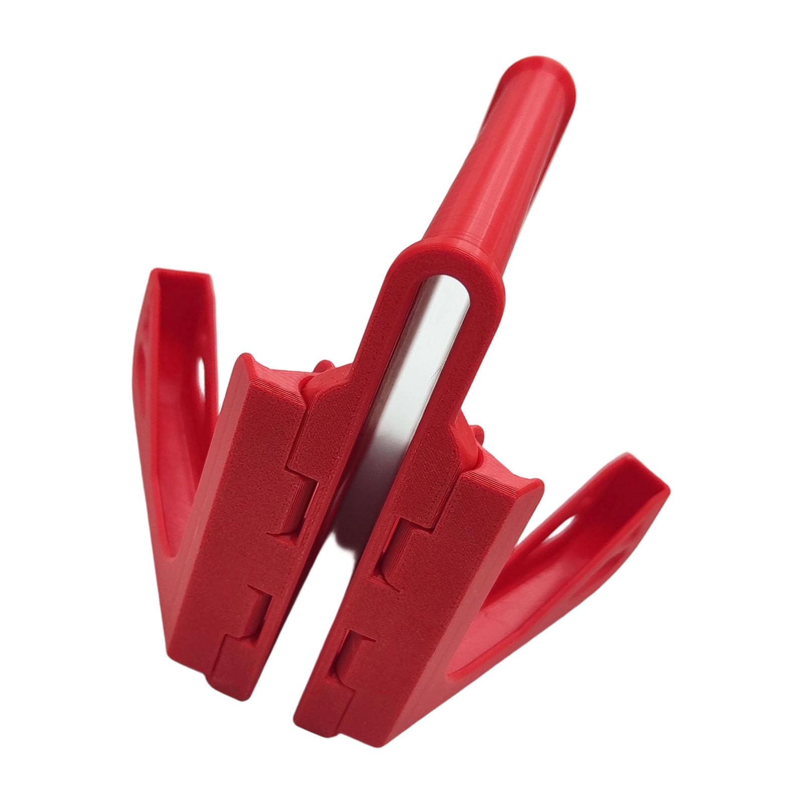Apglsxy Red Clip On Smartphones Holder Tennis Phone Mount For Badminton Net And Tennis Courts With Antislip Design For Training Lightweight Foldable Phone Stand