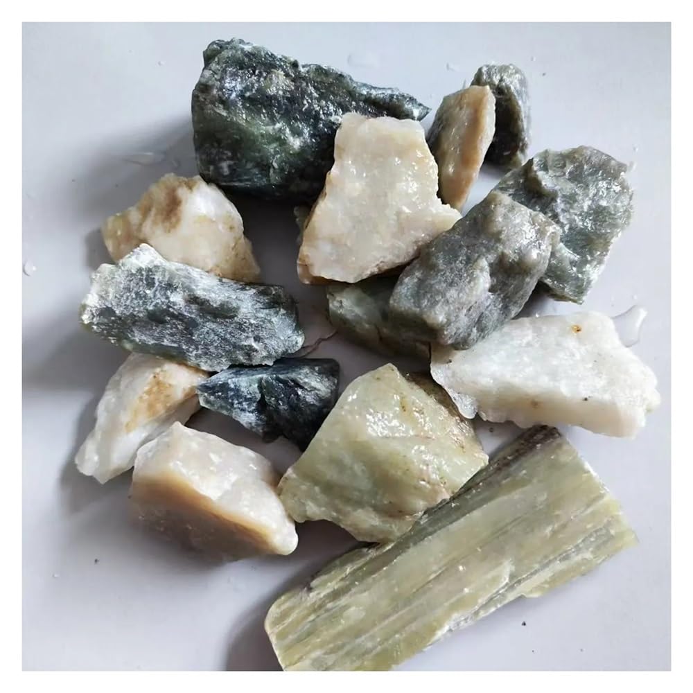 Piedra de cristal natural 100g, espécimen mineral y soporte de collar