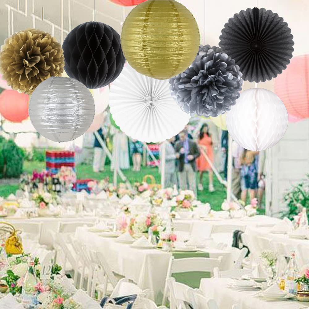 Décoration événement Fête SkyLantern - Lot De 12 Lanternes Papier Ivoire 20cm - Suspensions Boules Japonaises Pour Décoration Mariage & Fête Lanternes Ivoire 20cm