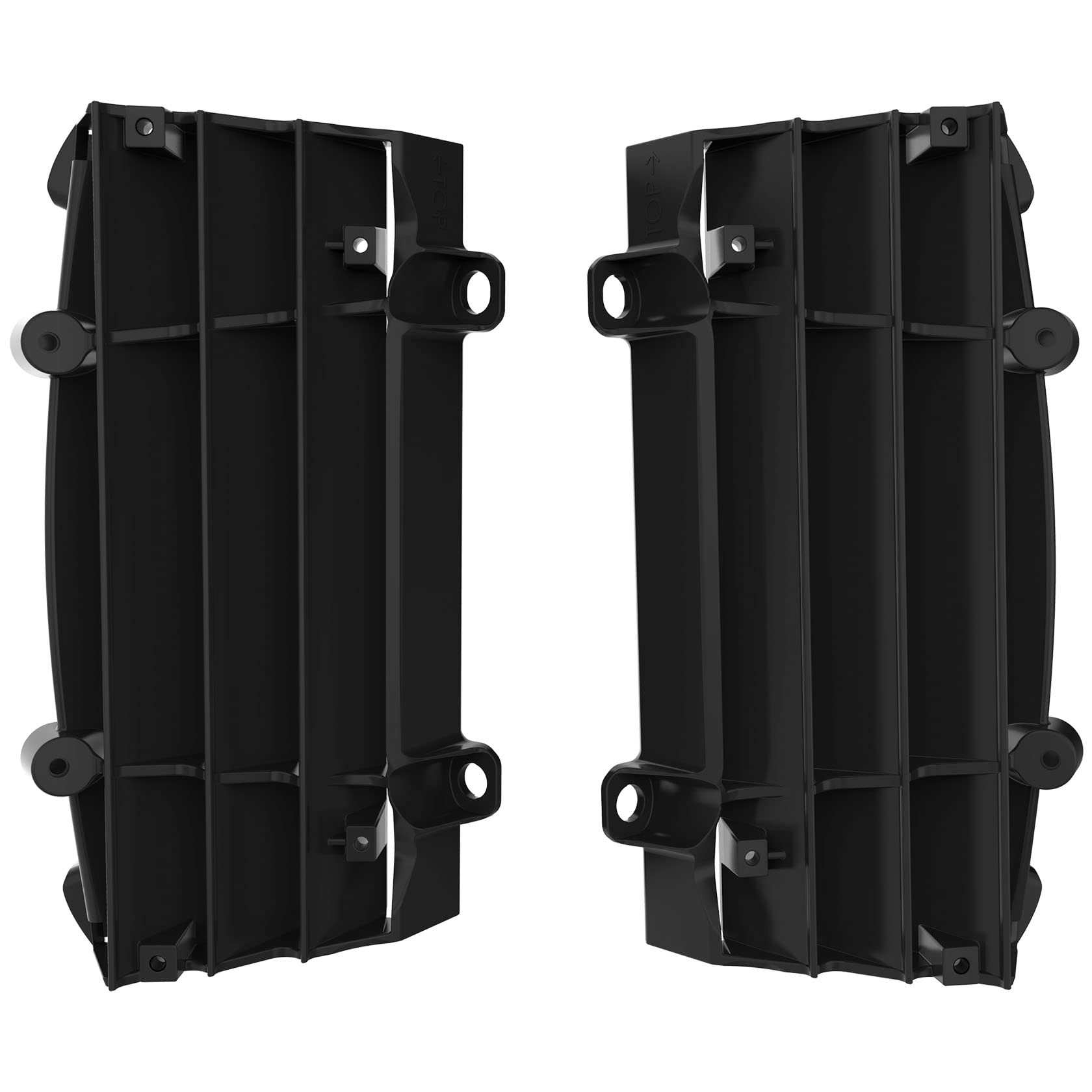 Polisport 8466800002 - Set Di Griglie Per Radiatore In Polipropilene Resistente E Durevole Senza Hardware Compatibile Con Le Moto Ktm In Colore Nero - 4