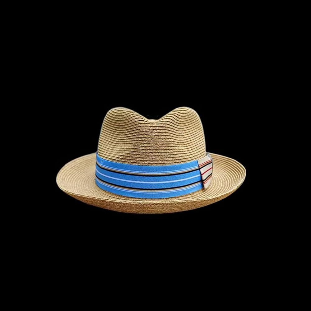 Xuancai Western Strohhut Damen - Handgewebt Atmungsaktiv 55-60cm