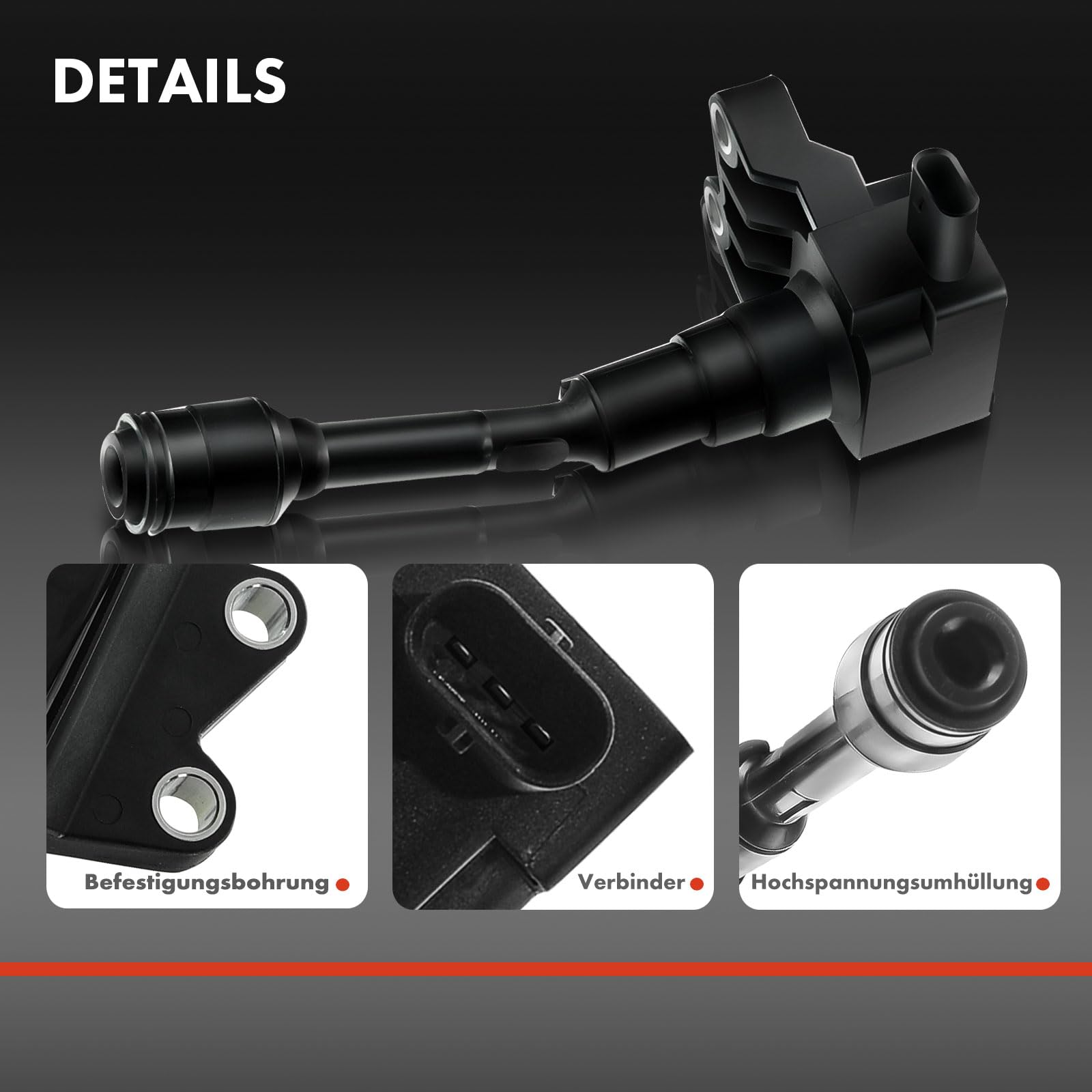 Frankberg 3x Bobine di accensione Compatibile con EcoSport 1.0 EcoBoost Focus III Turnier 1.0 EcoBoost B-Max JK 1.0 EcoBoost Focus III 1.0 EcoBoost C-Max II DXA/CB7 DXA/CEU 1.0 EcoBoost CM5G12A366CB