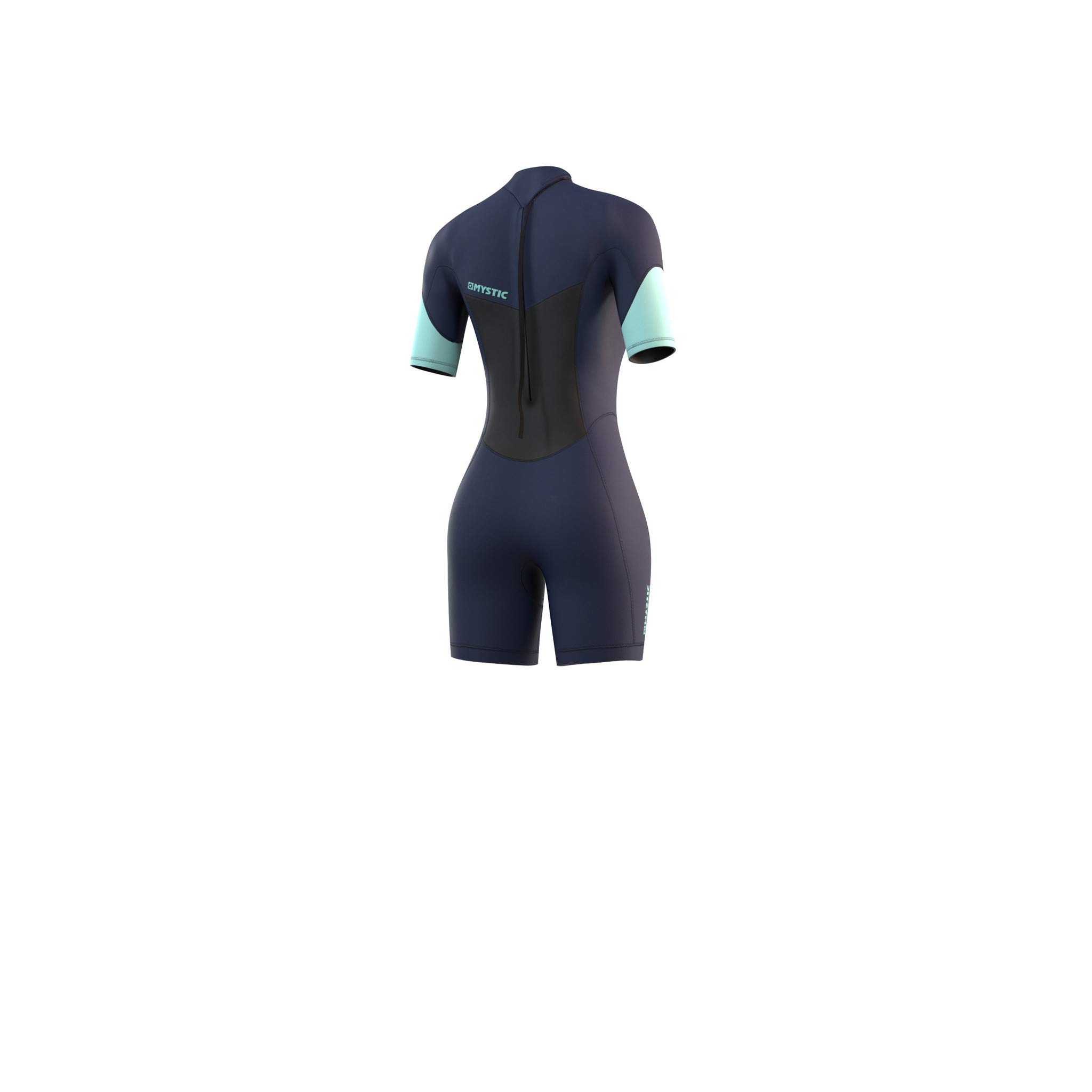Mystic Watersports - Surf Kitesurf & Windsurfing Damen Brand 3/2mm Back Zip Shorty Neoprenanzug - Schwarz