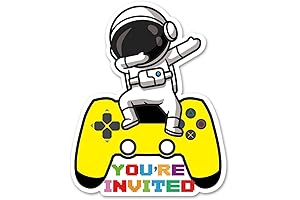 Astronaut Shaped Party Invitations for Boys