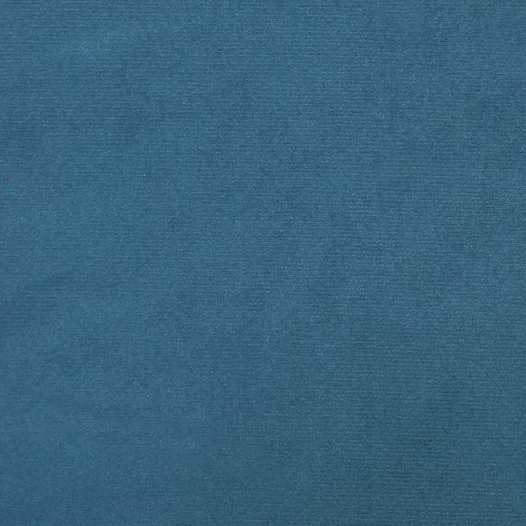 Set Canape 2 Pezzi Velluto Blu | Struttura contropiastra e metallo, seduta imbottita, 110 kg per sedile, confortevole per soggiorno