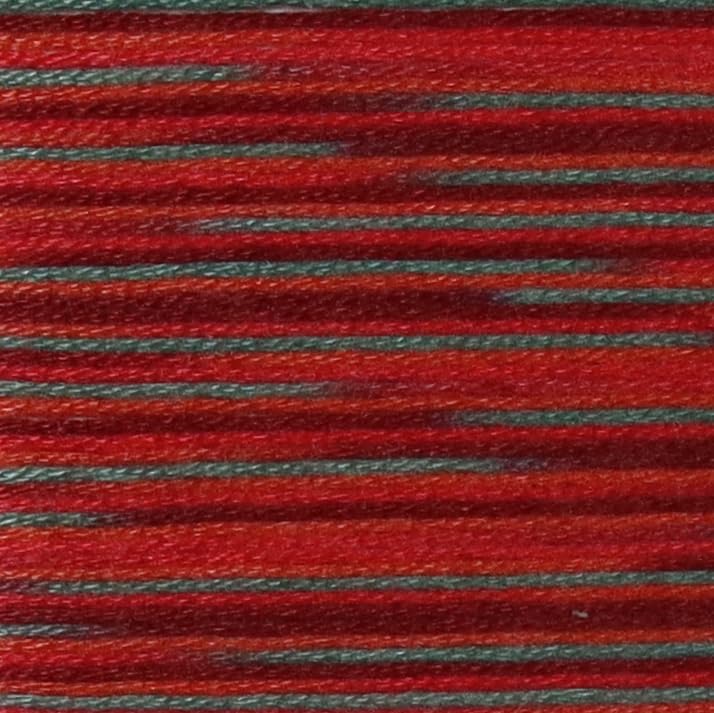 Image of KCS Big skeins of 25 Meters Size 25 Color Variegated Cross Stitch Stranded Threads,6 skeins,4517