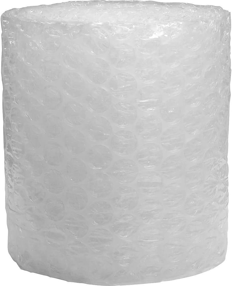 Staples Bubble Cushioning Roll, 1/2” Large Bubble, 12” x 30’, Protective Packing Wrap for Moving & Storage