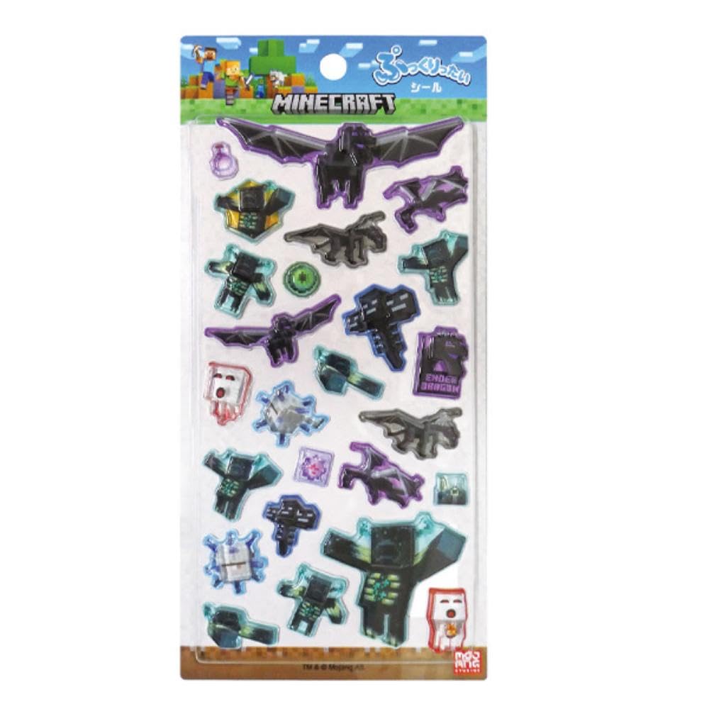 Amazon.co.jp: ケイカンパニー マイクラ ぷっくりったいシール 集合