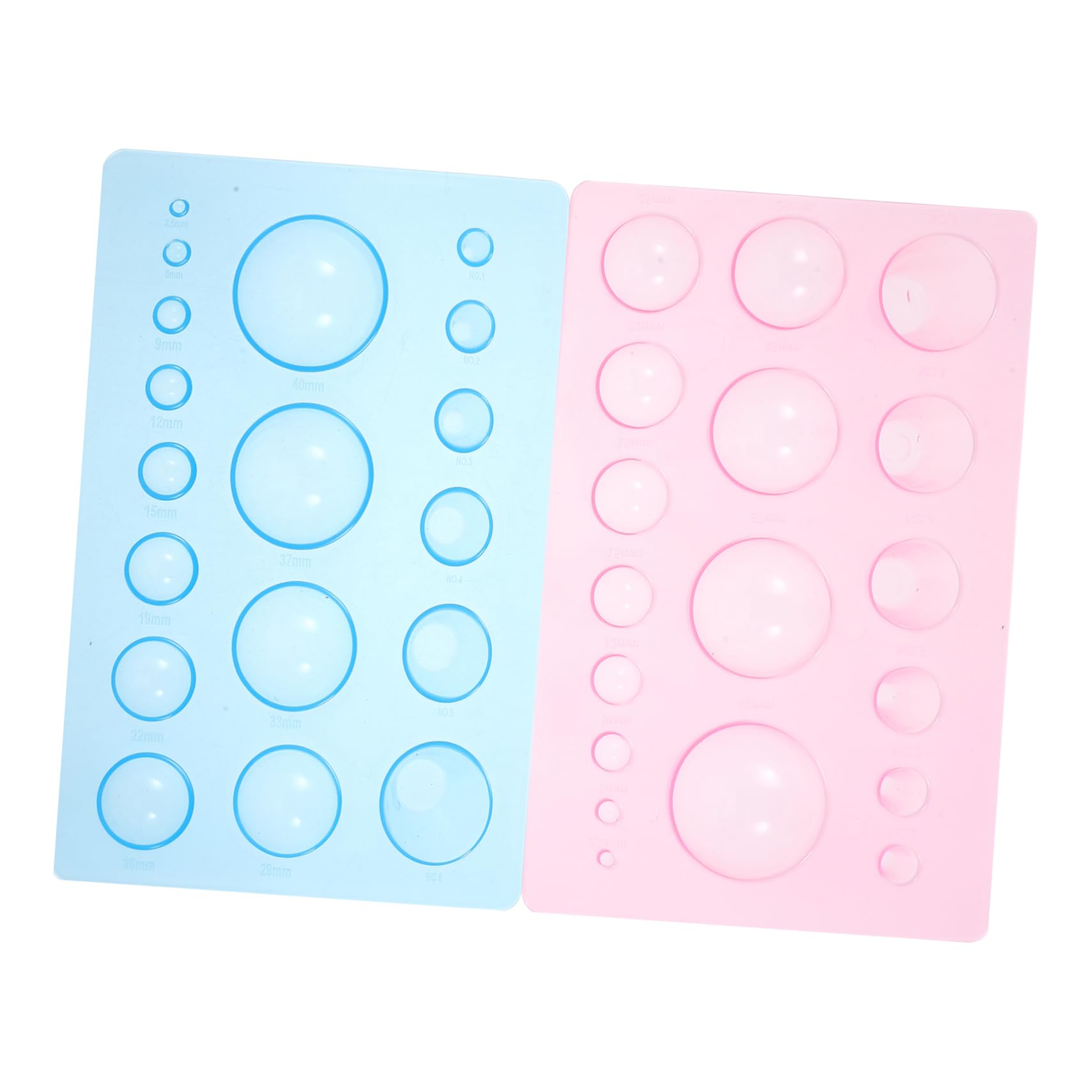 VILLCASE 2Pcs Polymer Clay Sculpting Mold with Half Round Ball Shape for Handcrafts Art Projects and Teaching Lightweight Clay Tools