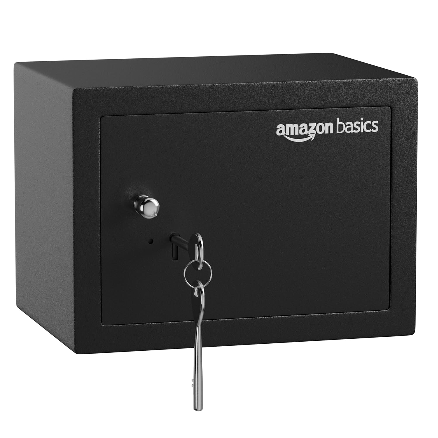 Amazon Basics 8.6 Litre Heavy Duty Safe Locker with Mechanical Key Lock | Handy & Sleek Design | 1-Year Warranty (Black)