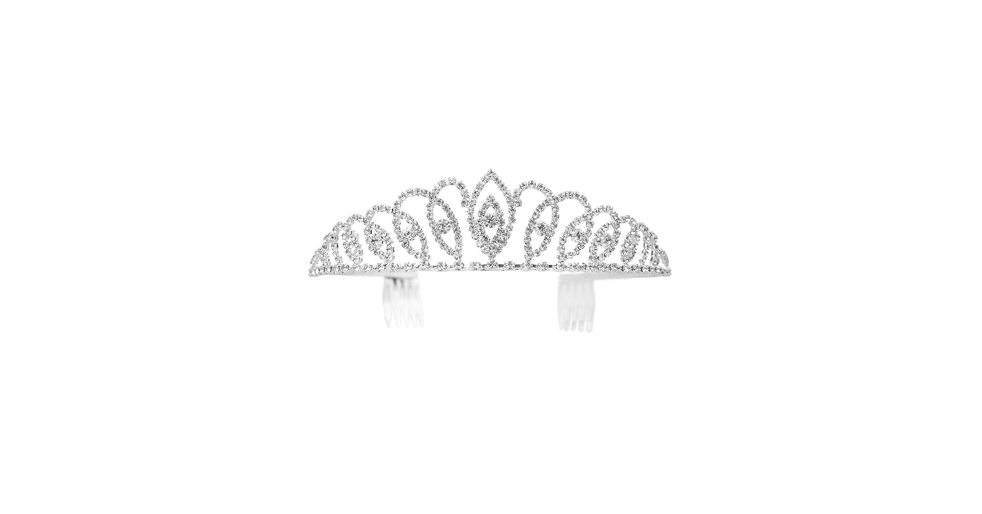 ✧tiara✧ Amazon.com: Bseash Silver Crystal Tiara Crown Headband