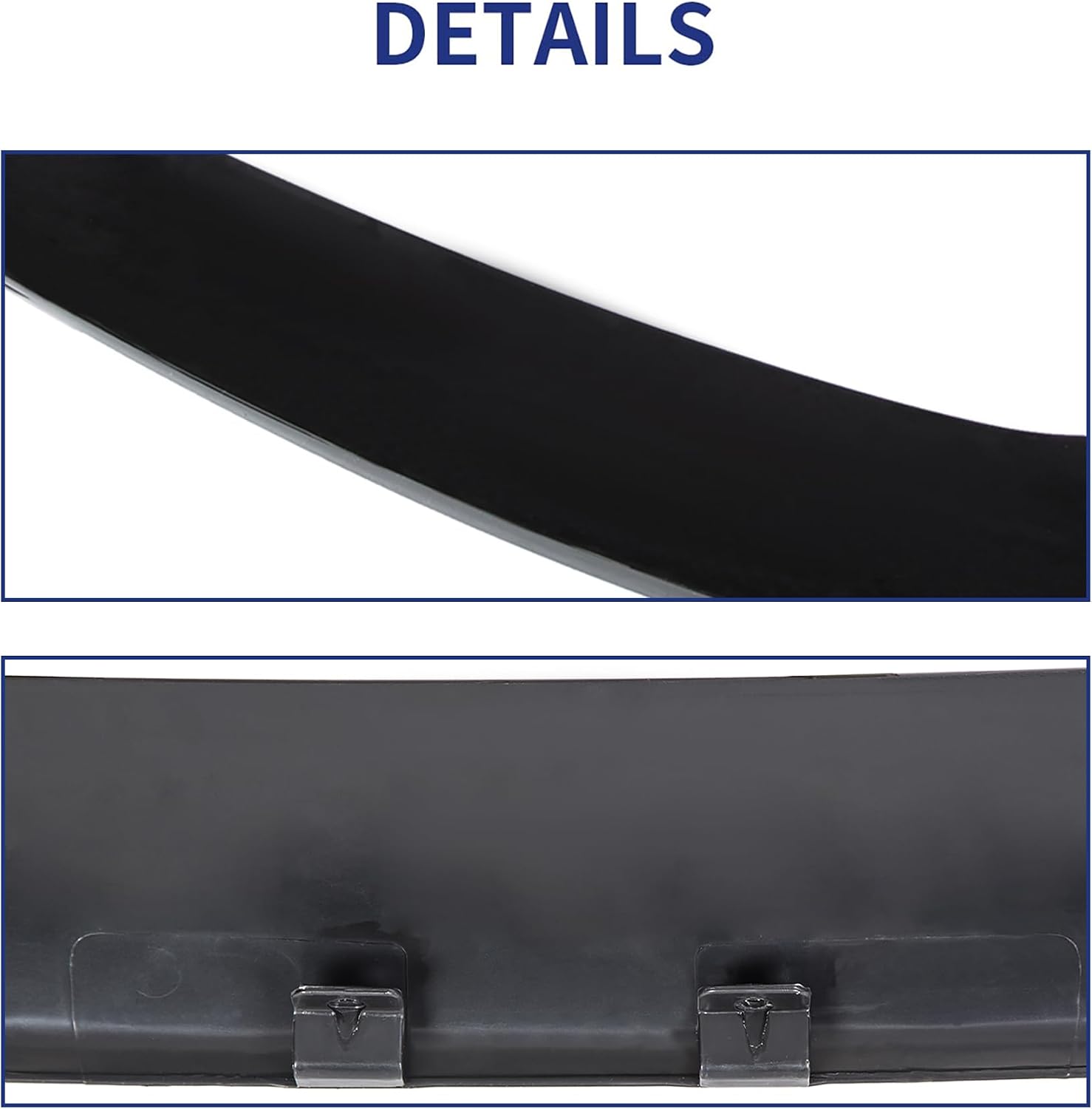 ECOTRIC Black Hood Deflector Bug Shield Compatible with 2017 2018 2019 2020 2021 2022 Ford F250 F350 Super Duty Guard Bonnet Hood Protector