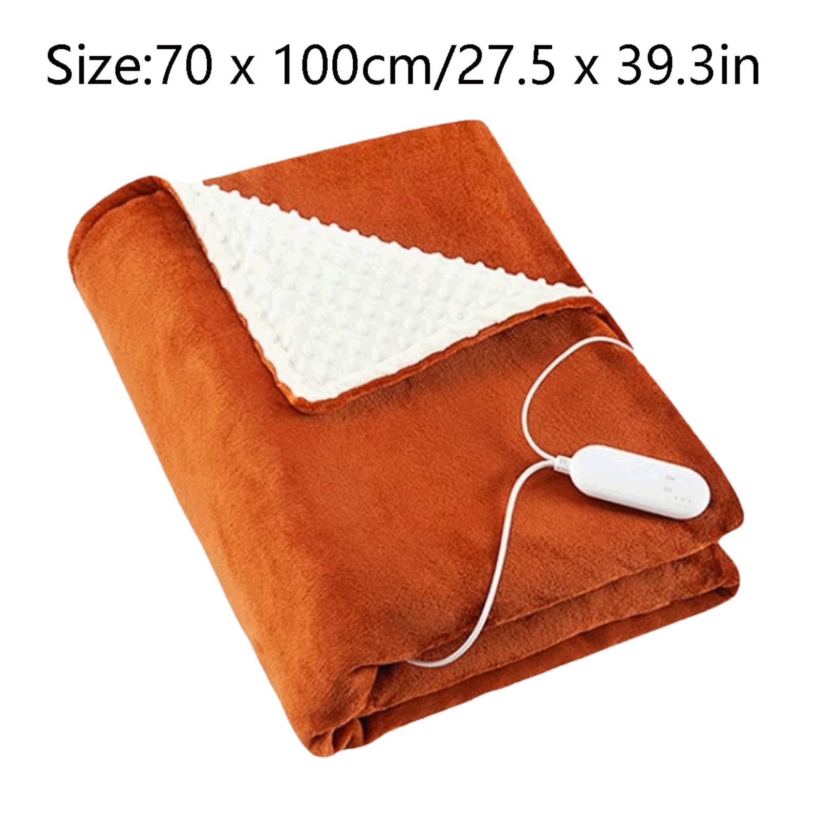 PEKJI Cotton Heated Throw with 6 Heat Settings Washable Heated Underblanket with Timer Function Detachable Electric Blanket