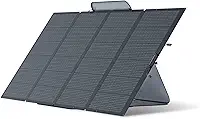 EF ECOFLOW Painel solar portátil de 400 W, dobrável e durável, completo com uma capa de suporte ajustável, IP68 à prova d'água para aventuras ao ar livre
