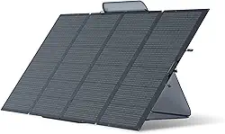 EF ECOFLOW Painel solar portátil de 400 W, dobrável e durável, completo com uma capa de suporte ajustável, IP68 à prova d'água para aventuras ao ar livre