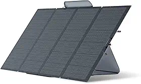 EF ECOFLOW Painel solar portátil de 400 W, dobrável e durável, completo com uma capa de suporte ajustável, IP68 à prova d'água para aventuras ao ar livre