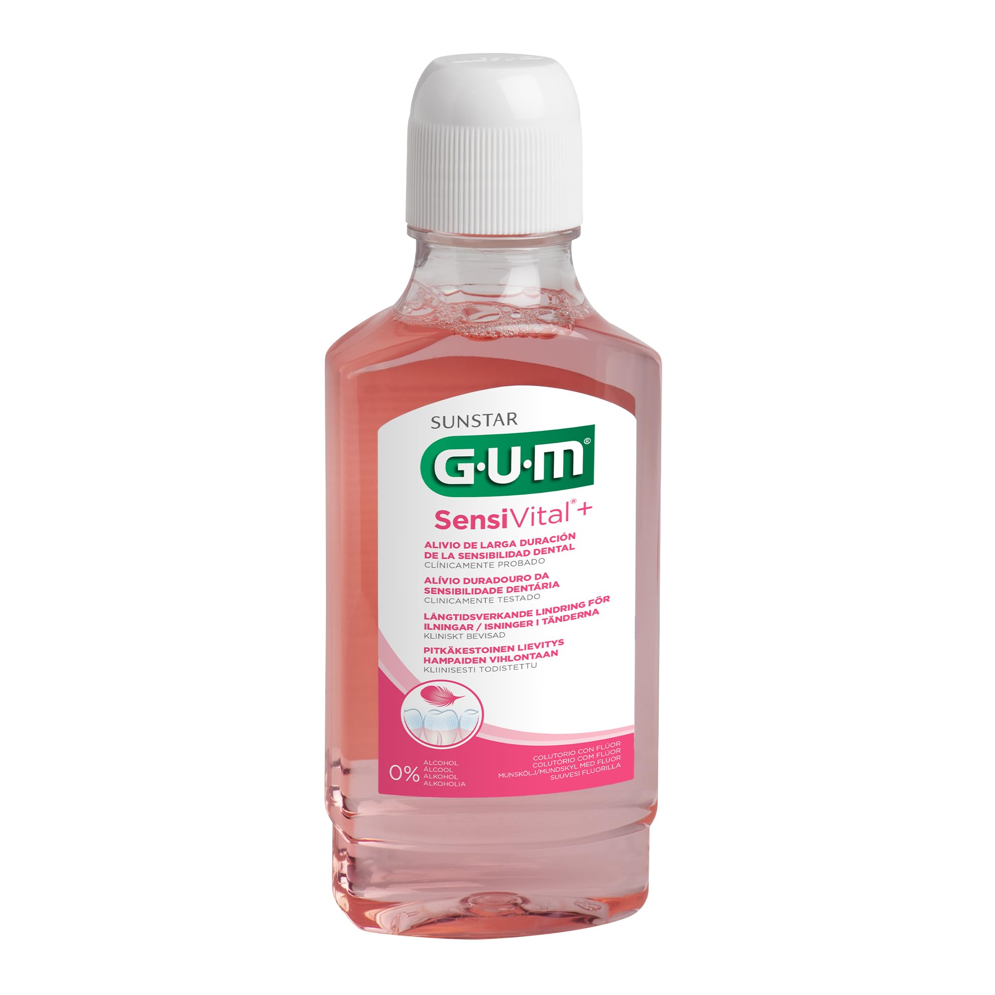 GUM Sensivital+ Fluoride Mouth Wash 300ml
