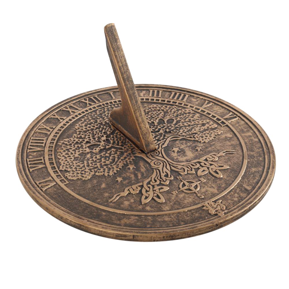 Reloj solar de terracota Tree Of Life: combina naturaleza y utilidad sin problemas