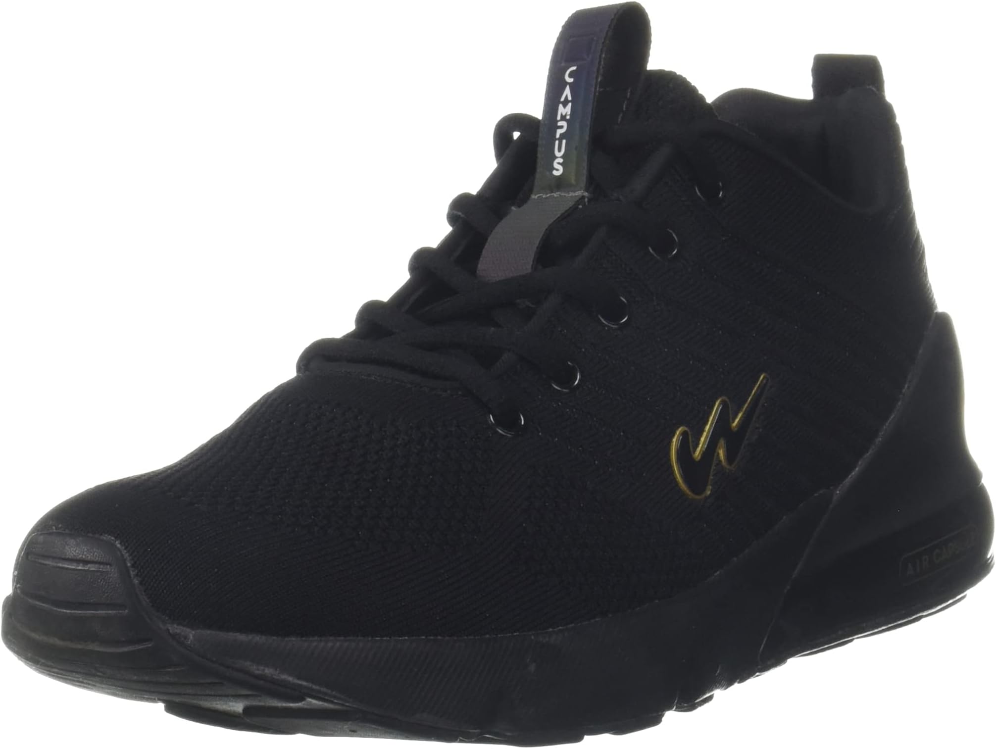 campus black mesh running shoes