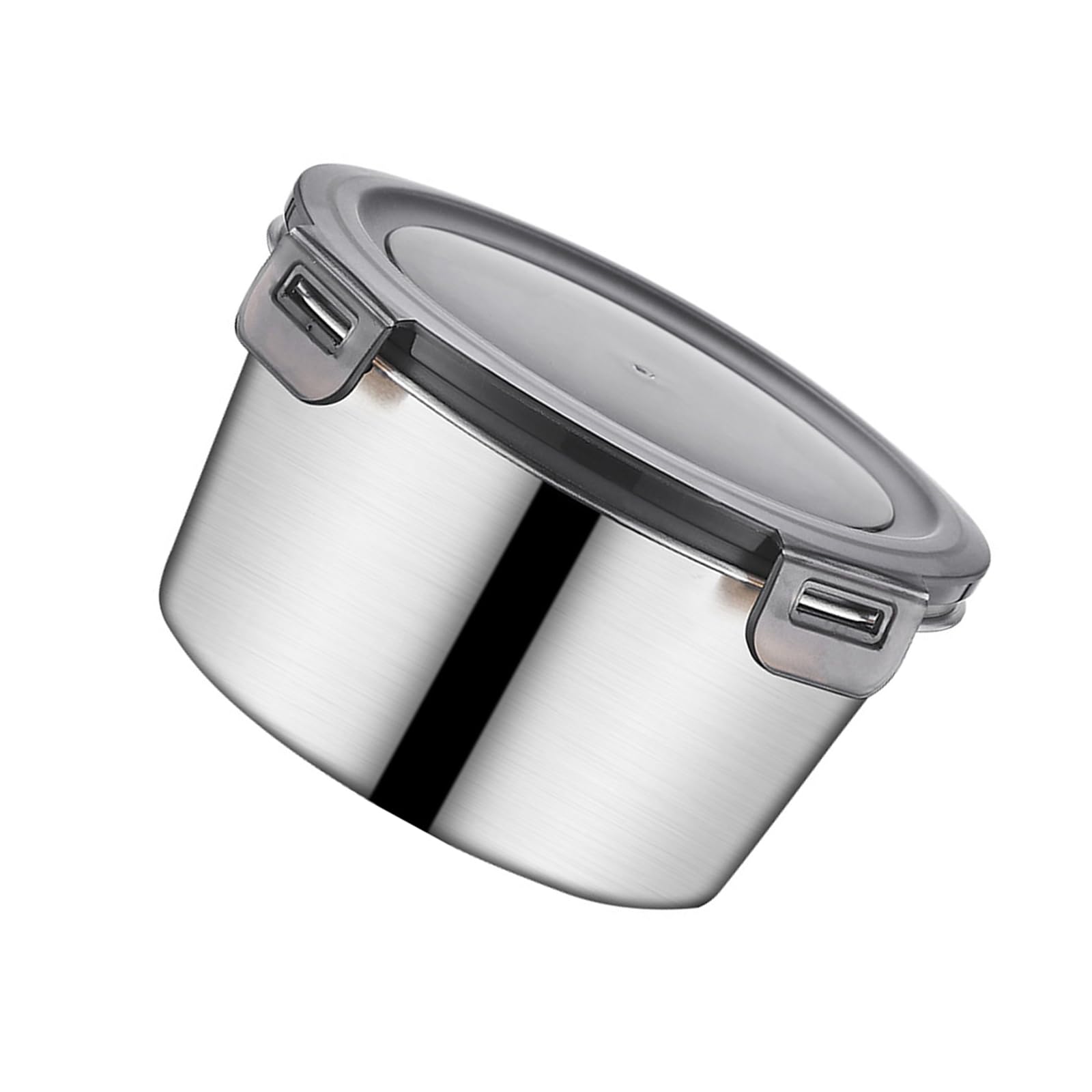 MICFENY Large Capacity Stainless Steel Food Storage Container Leak Lunch Box with Lid Metal Crisper for Home and