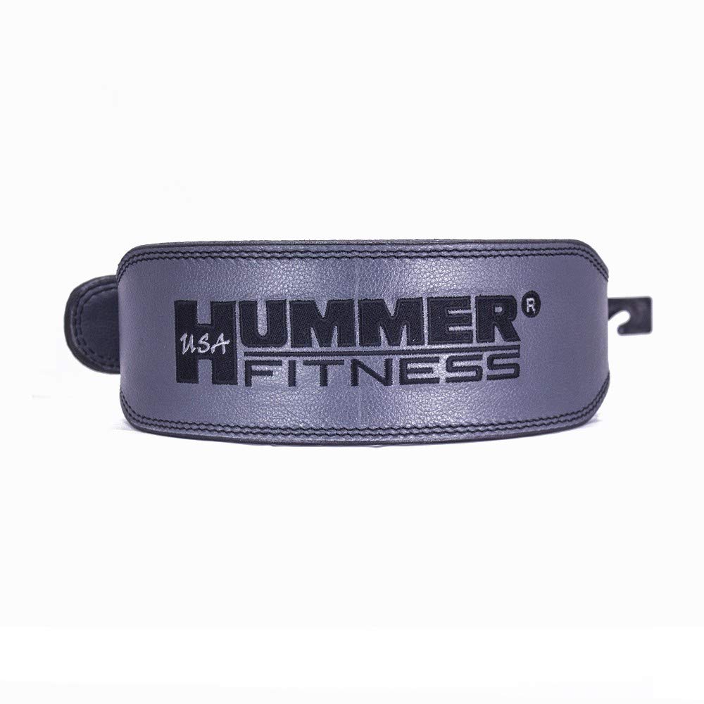 Hummer USA Fitness 1993-01 Leather Belt Grey and Black (S)