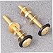 Amosfun 4pcs Toilet Bolt Set Brass Closet Bolts Nuts Washers Quick Repair for Toilets Plumbing Tools