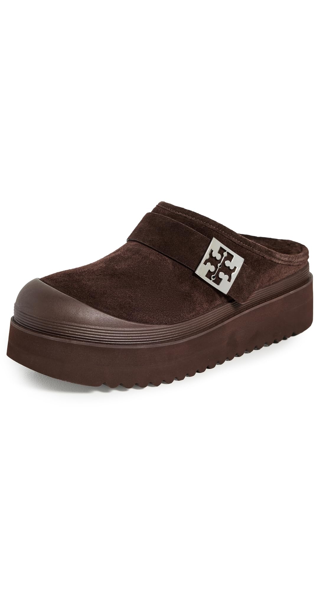 Tory Burch Women's Mellow Shearling Platform Mules