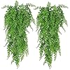 Buiten decoratieve planten 2 Pack kunstmatige opknoping planten nep klimop verlaat wanddecoratie voor binnen buiten…